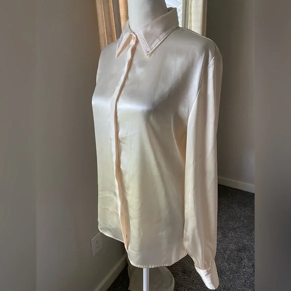 Karen Scott Champagne Blouse - Picture 3 of 9